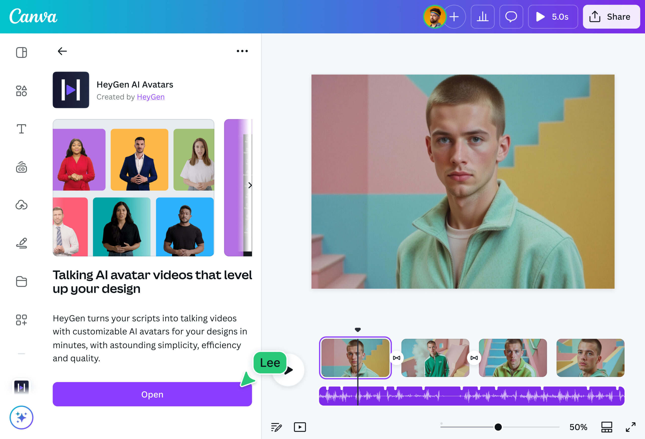 Canva AI Script to Video